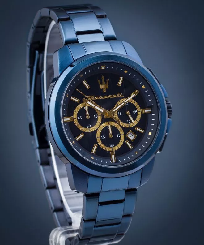 Reloj para hombres Maserati Successo Chronograph Blue Edition R8873621040