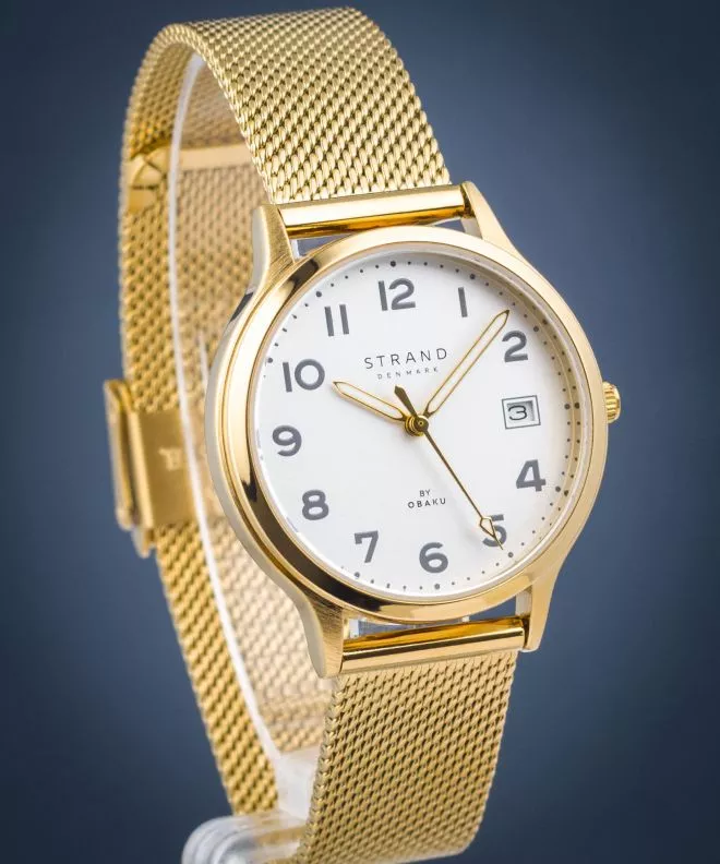 Reloj para mujeres Strand by Obaku Whiteheaven S751LDGIMG