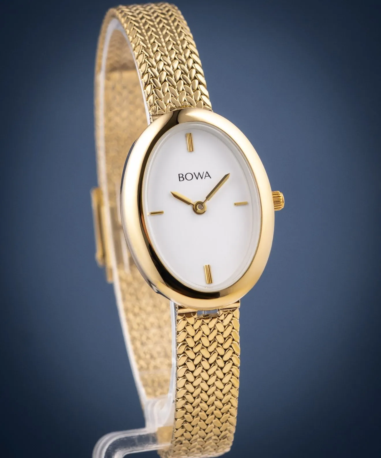 Reloj para mujeres BOWA Oslo White-Gold Mesh 23 OS234-24-104M