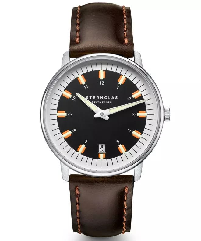 Reloj para hombres Sternglas Egor Black Silver S01-EG03-BR03