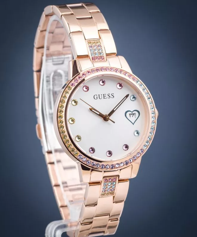Reloj para mujeres Guess Three of Hearts GW0657L3