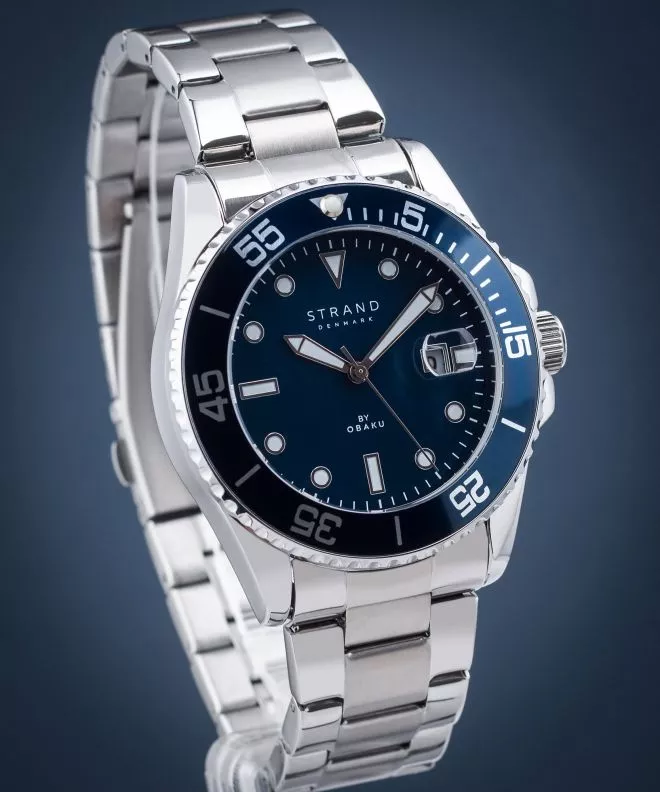 Reloj para hombres Strand by Obaku Bondi Denim S727GDCLSC
