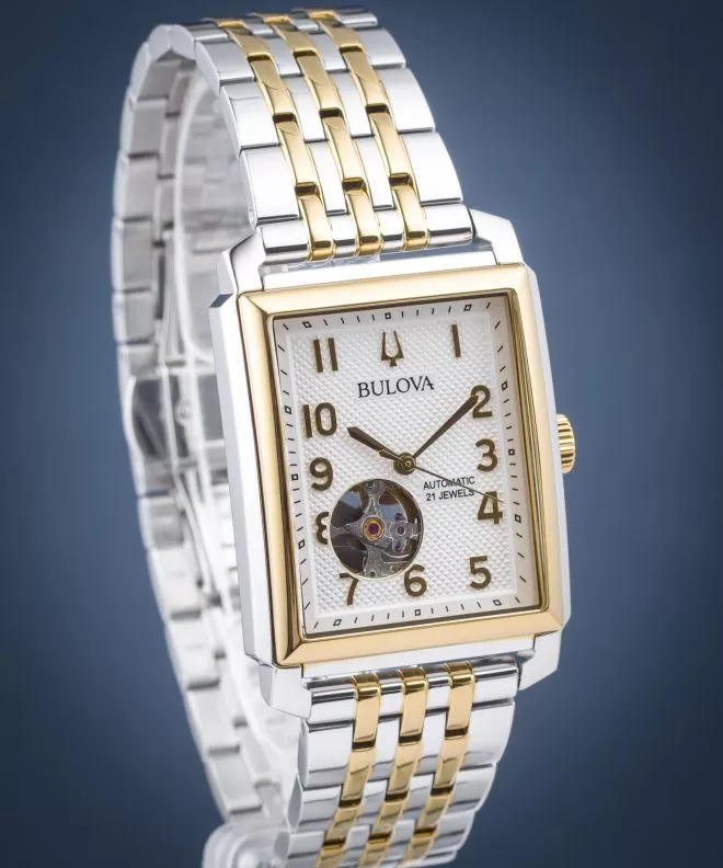 Reloj para mujeres Bulova Classic Sutton Open-Heart Automatic 98A308