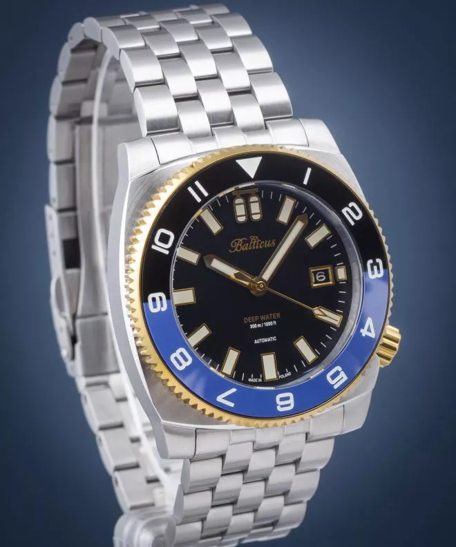 Reloj para hombres Balticus Deep Water Black-Blue Bicolor SET Limited Edition BLT-DWOBBG