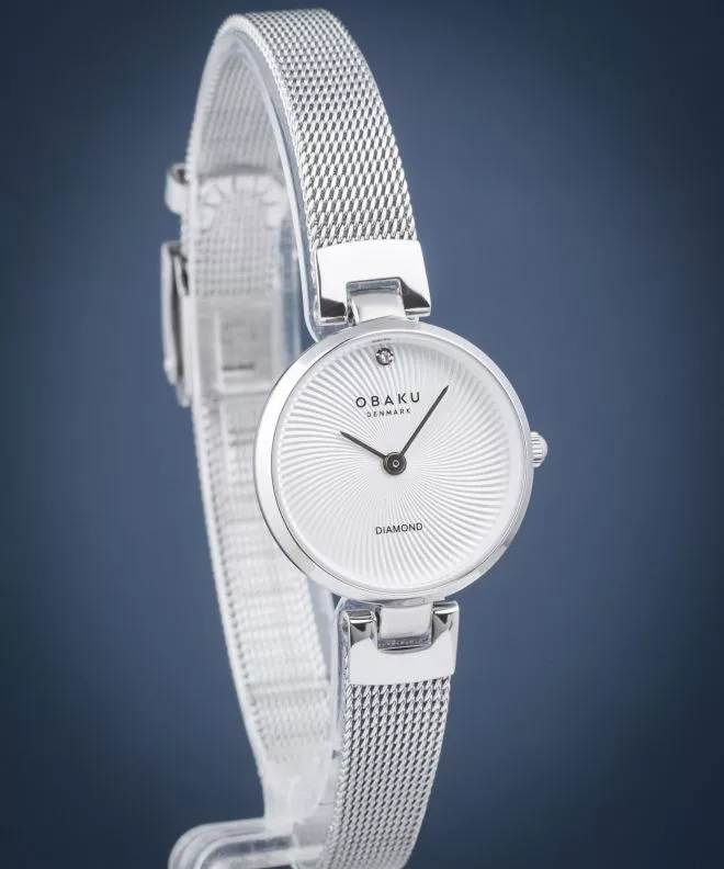 Reloj para mujeres Obaku Diamant Petite Steel V256SXCIMC