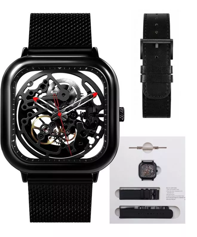 Reloj para hombres Ciga Design Full Hollow Skeleton Automatic Z011-BLBL-W3 (Z011-BLBL-W13)