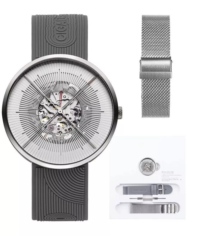 Reloj para hombres Ciga Design J Series Zen Automatic Mechanical Skeleton J011-SISI-W35