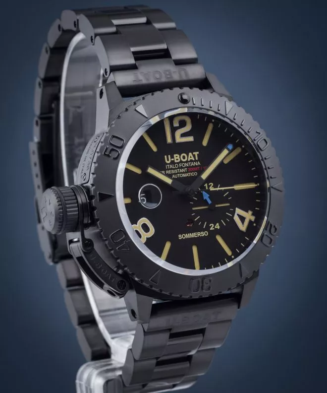 Reloj para hombres U-Boat Sommerso 46mm DLC Bracelet 9015-MT
