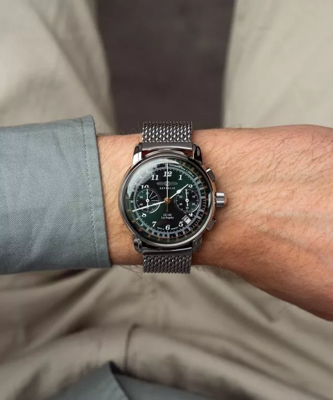 Reloj para hombres Zeppelin LZ 126 Los Angeles Chronograph 7614M-4
