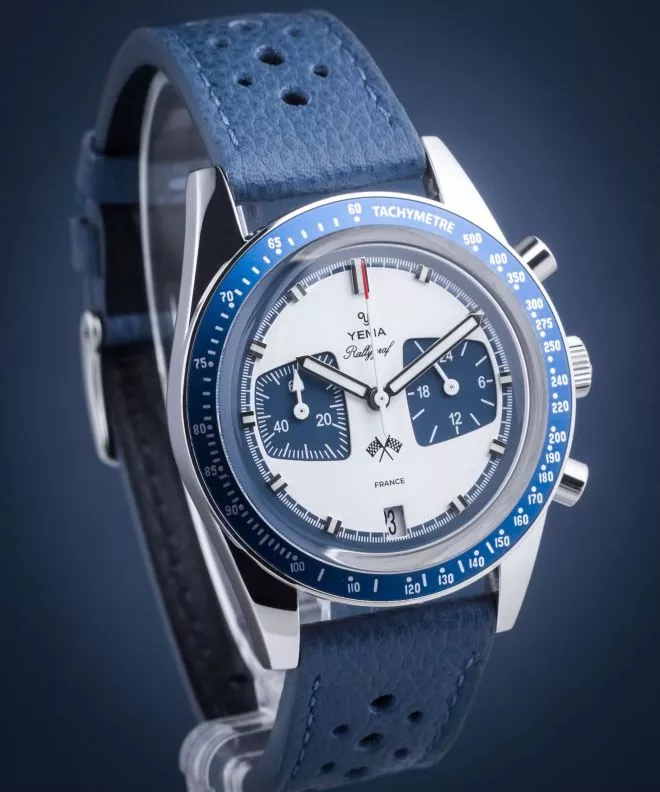 Reloj para hombres Yema Rallygraf Chronograph Meca-Quartz YMHF1580-GG