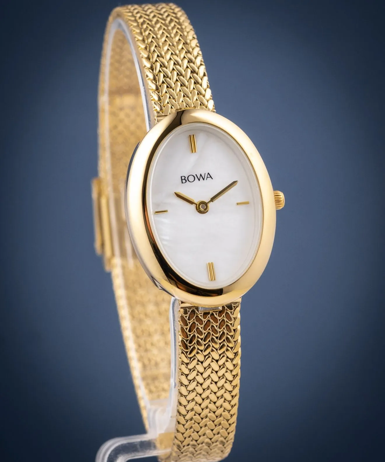 Reloj para mujeres BOWA Oslo Pearl-Gold Mesh 23 OS234-154-104M