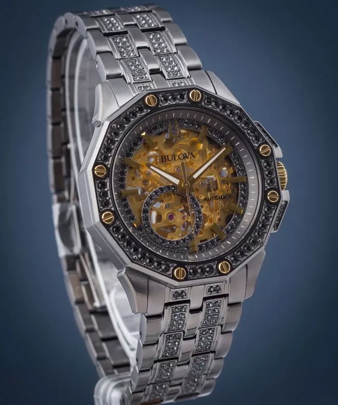 Reloj para hombres Bulova Octava Skeleton Automatic 98A293