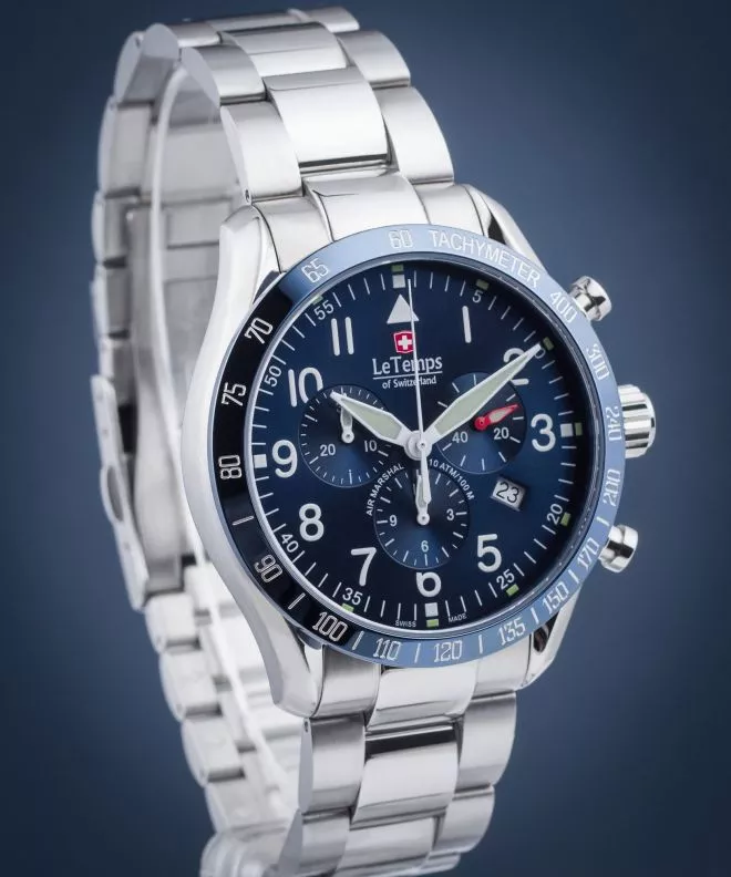 Reloj para hombres Le Temps Air Marshal Chronograph LT1041.13BS01