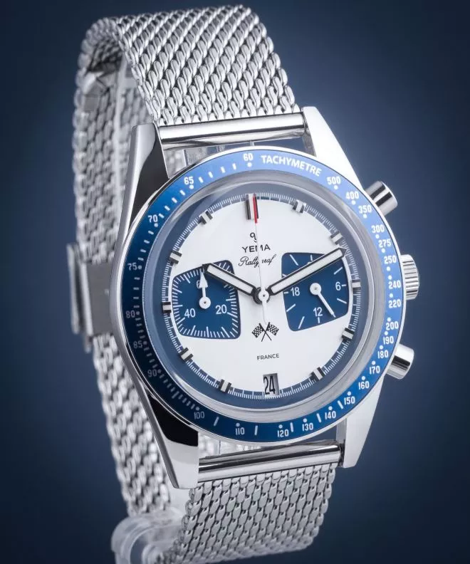 Reloj para hombres Yema Rallygraf Chronograph Meca-Quartz YMHF1580-GM