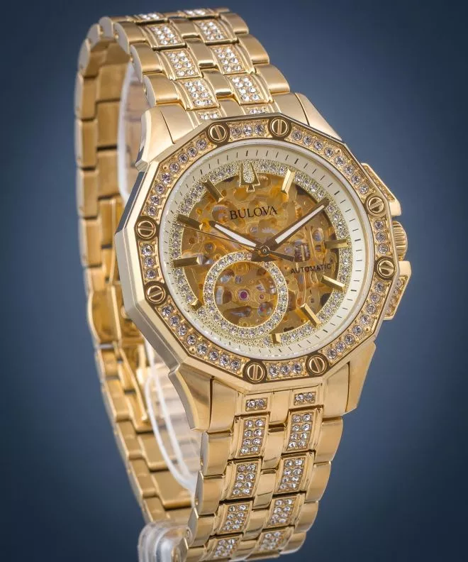 Reloj para hombres Bulova Octava Skeleton Automatic 98A292