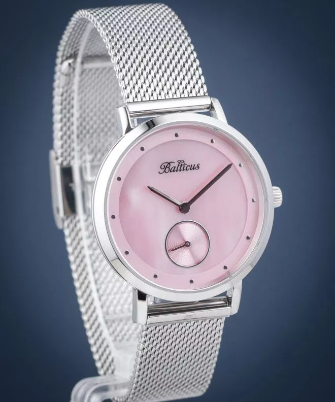 Reloj para mujeres Balticus New Sky Silver Pink Pearl SET BALNSSP