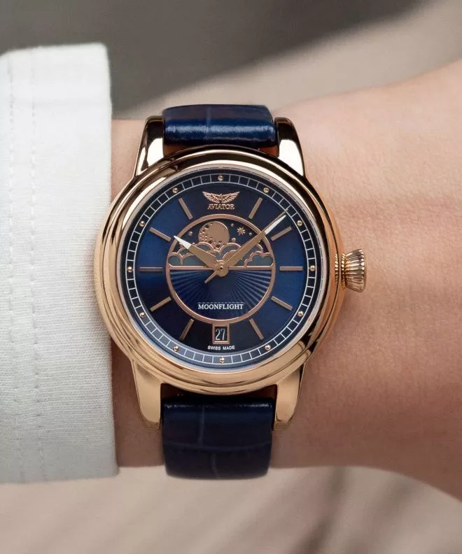 Reloj para mujeres Aviator Moonflight V.1.33.2.256.4