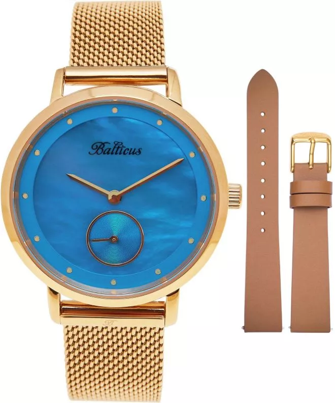 Reloj para mujeres Balticus New Sky Gold Blue Pearl BLT-BALNSGBL