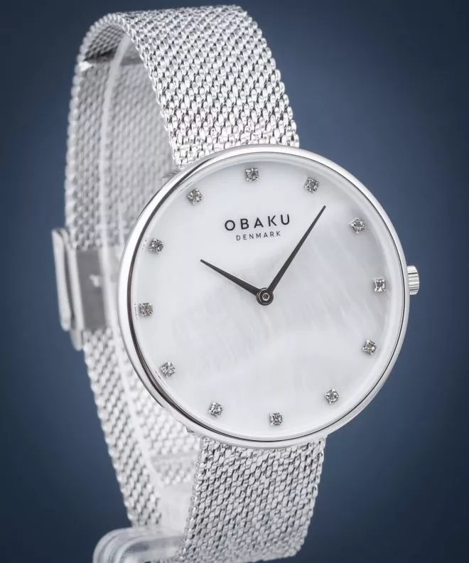 Reloj para mujeres Obaku Glans Steels V288LXCWHC