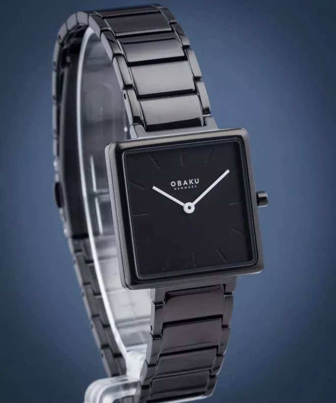 Reloj para mujeres Obaku Firkant Dark V259LXBBSB