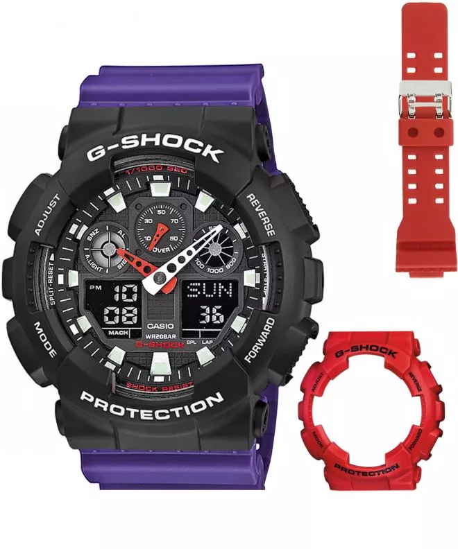 Reloj para hombres Casio G-Shock GA-100 Original Set GA-100B-Set111
