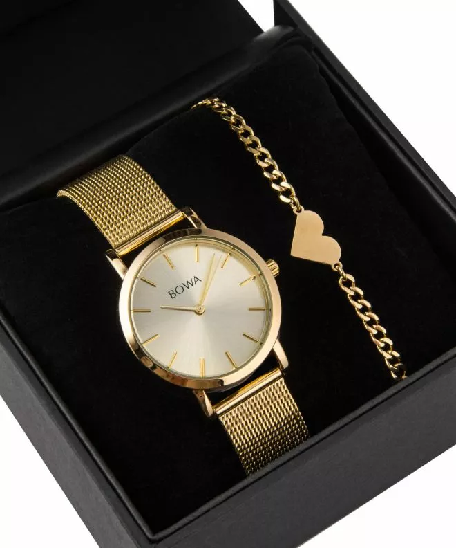 BOWA Tokyo Full Gold Mesh 33 Gift Set (reloj + pulsera) TO334-44-164M-419-02