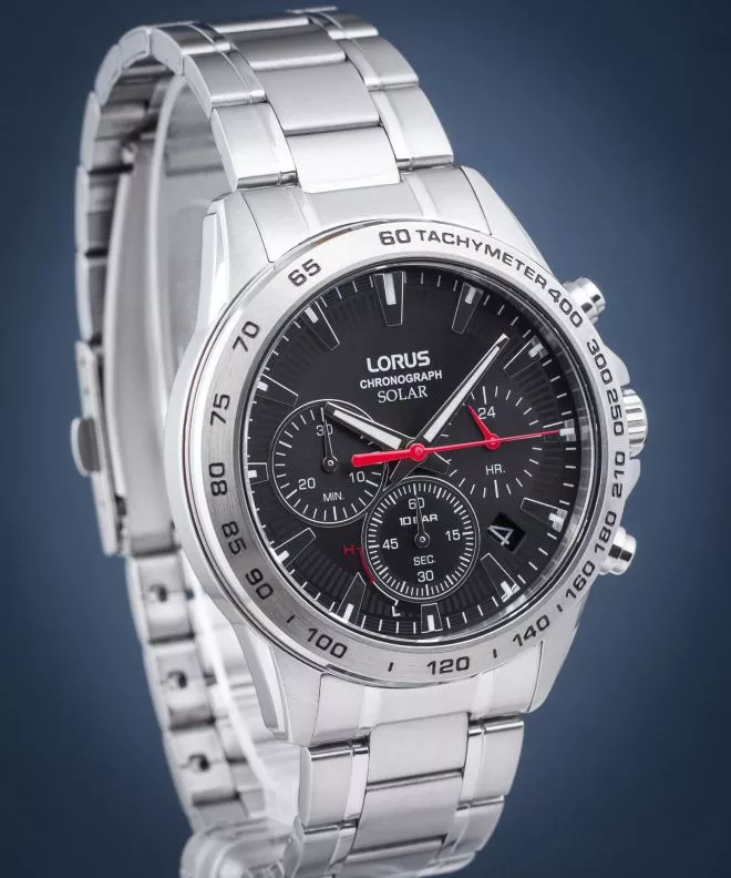 Reloj para hombres Lorus Classic Solar Chronograph RZ501AX9