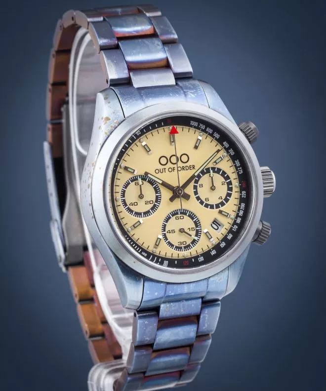 Reloj para hombres Out of Order Cream Sporty Cronografo OOO.001-23.CR.AC