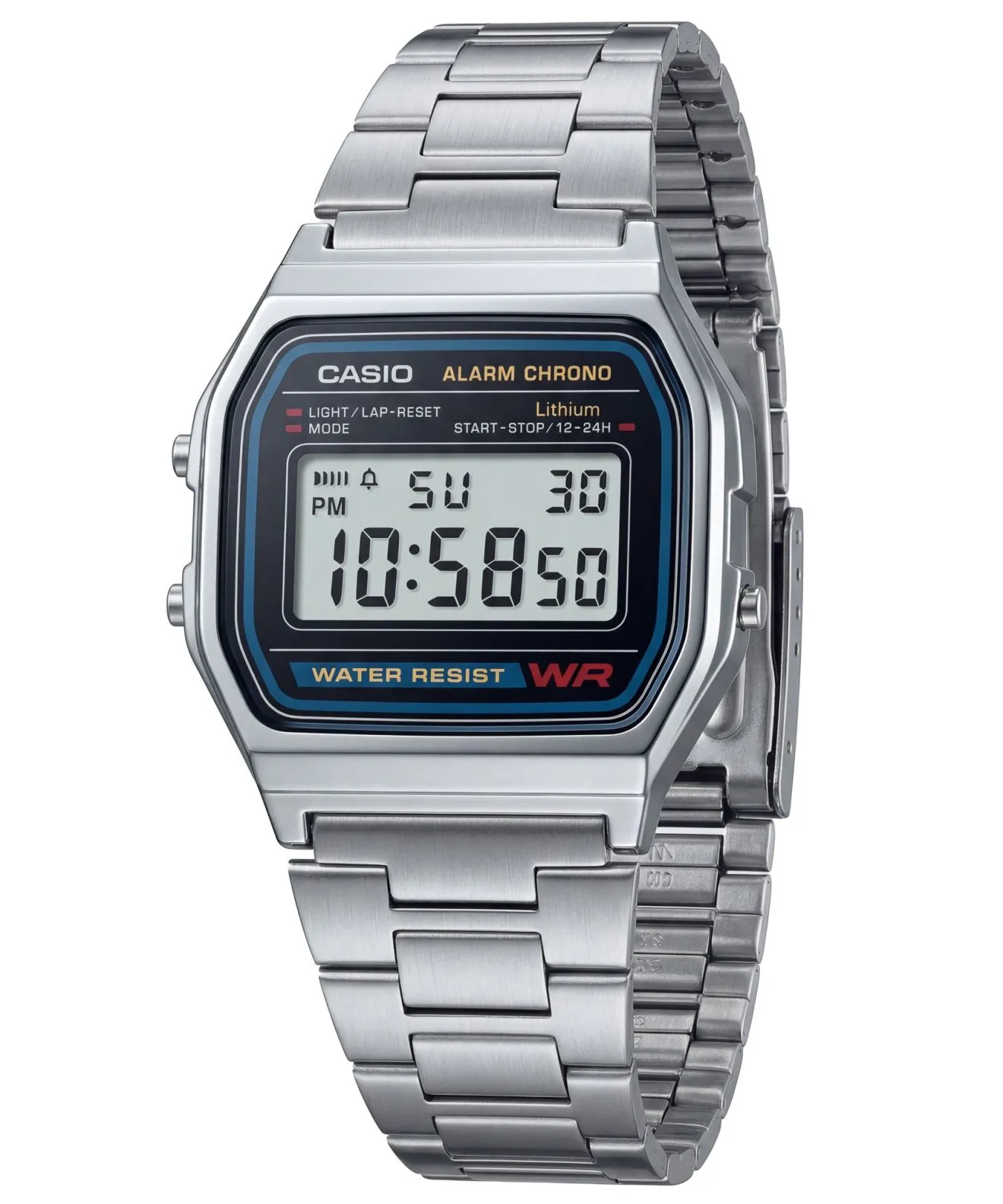 Reloj para hombres Casio Vintage Silver A158WEA-1EF (A158WA-1DF)