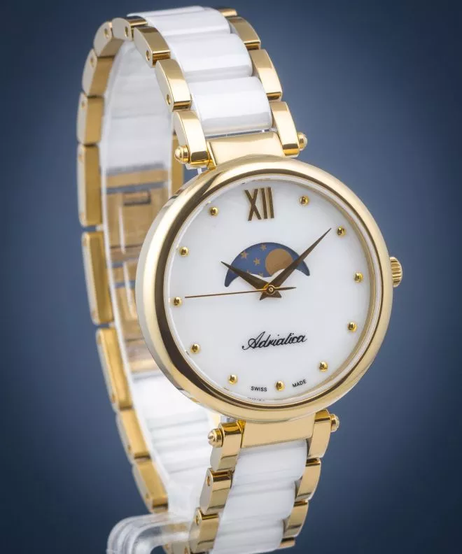 Reloj para mujeres Adriatica Moonphase A3705.D18FQM