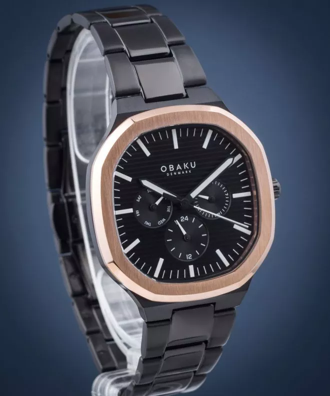 Reloj para hombres Obaku ILD Dark V275GMMBSB