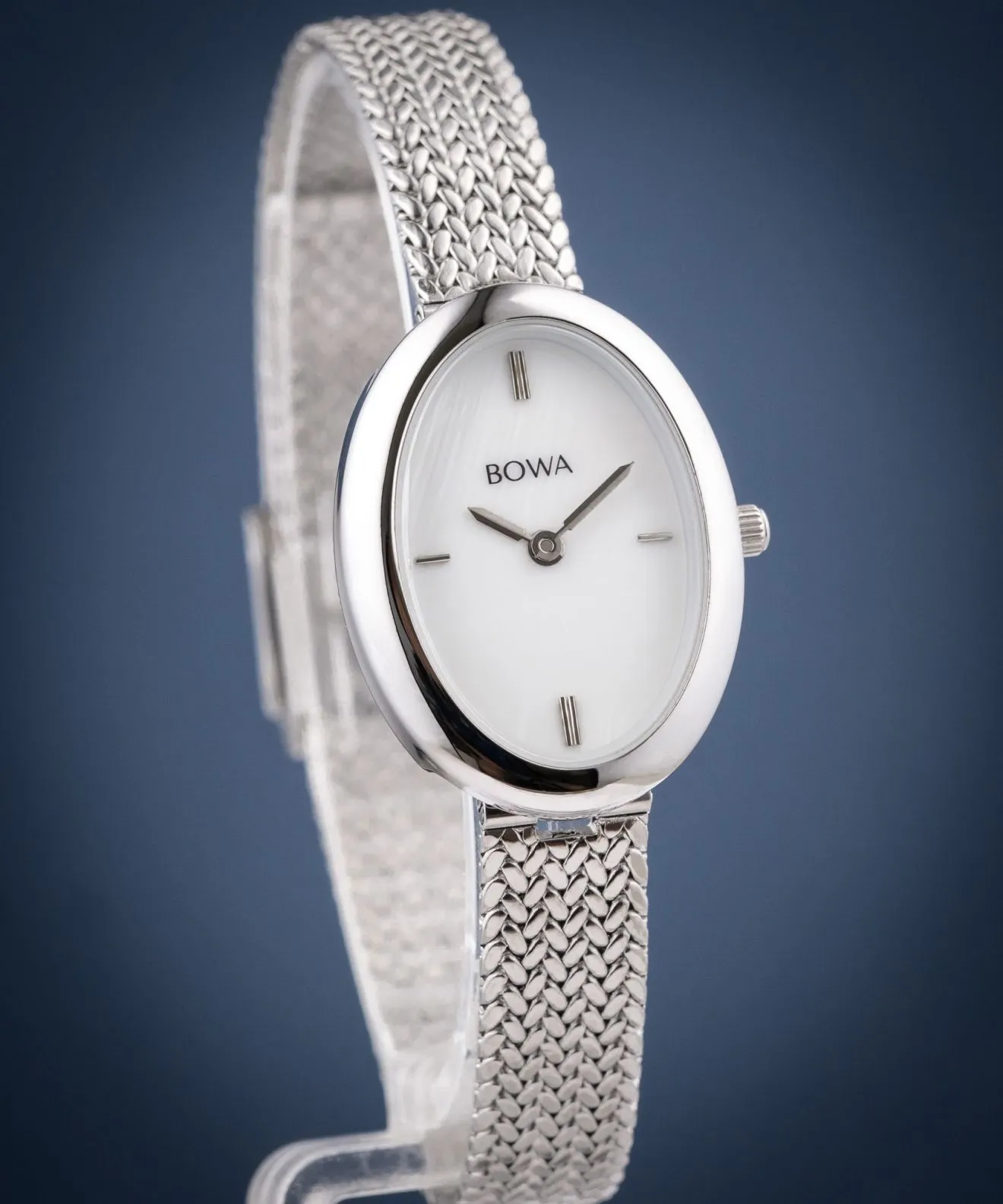 Reloj para mujeres BOWA Oslo Pearl-Silver Mesh 23 OS235-155-105M