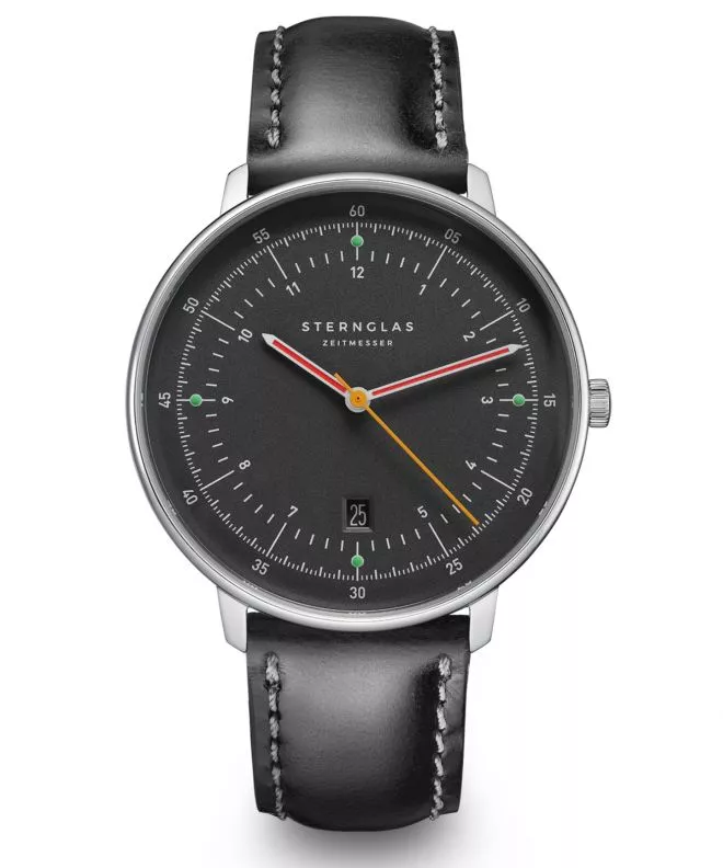 Reloj para hombres Sternglas Hamburg Neugraphit Automatic S02-HH39-BR02
