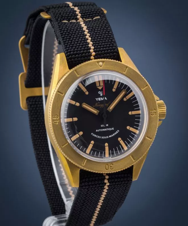 Reloj para hombres Yema Navygraf FSM Forces Sous Marines Bronze YNAVZ22FSM-AAS