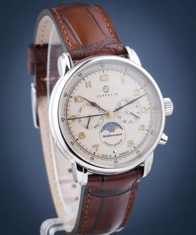 Reloj para hombres Zeppelin Mediterranee Moonphase 9636-5