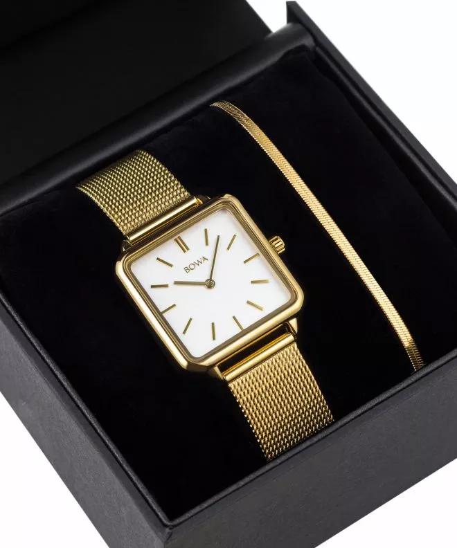 Reloj para mujeres BOWA Vienna White Gold Mesh 29 Gift Set VI294-24-164M-419-03