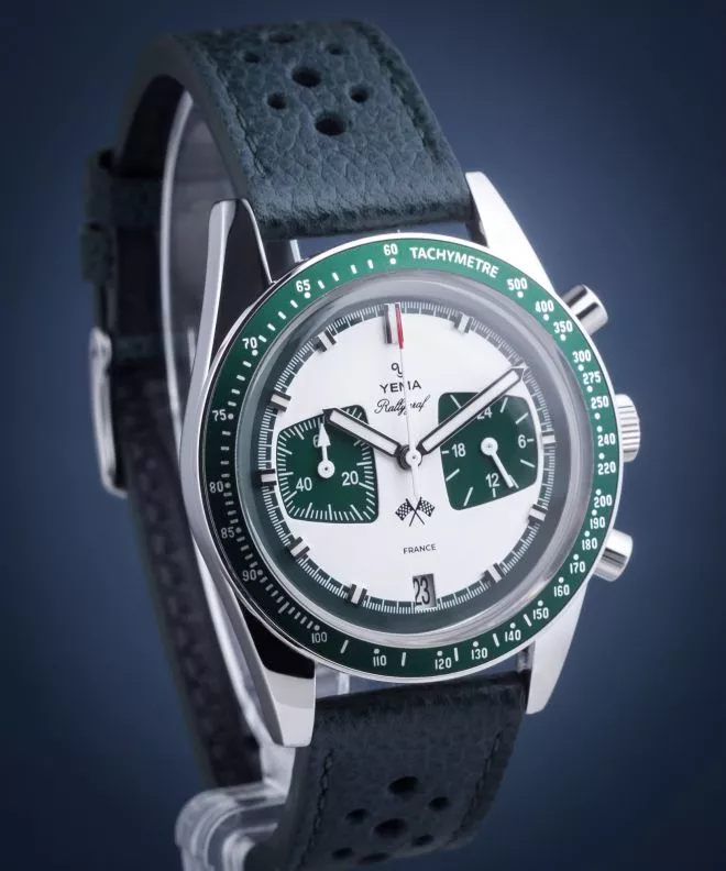 Reloj para hombres Yema Rallygraf Chronograph Meca-Quartz YMHF1580-ZZ
