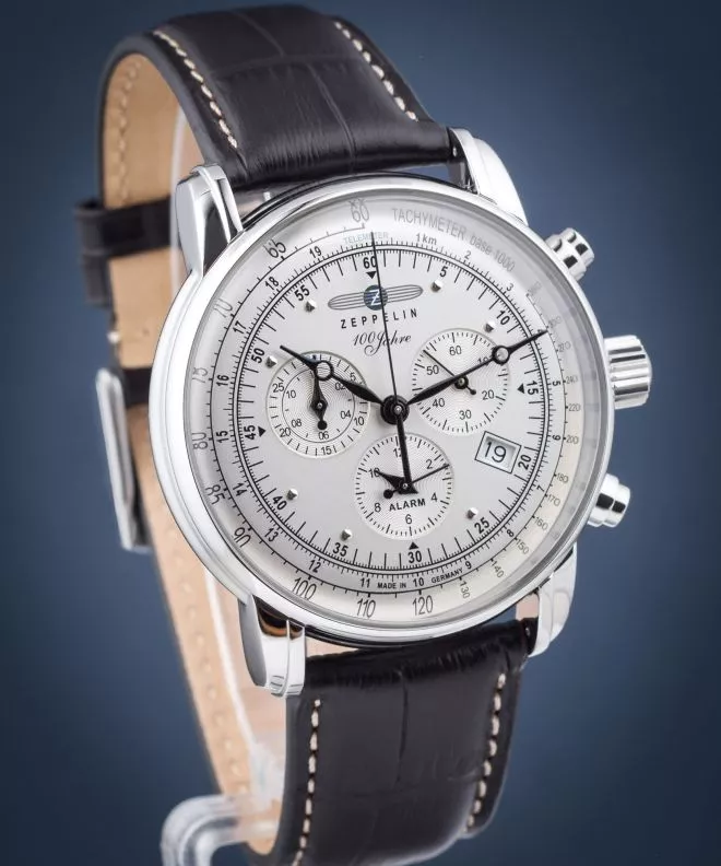Reloj para hombres Zeppelin 100 Jahre Zeppelin Chronograph Alarm 7680-1