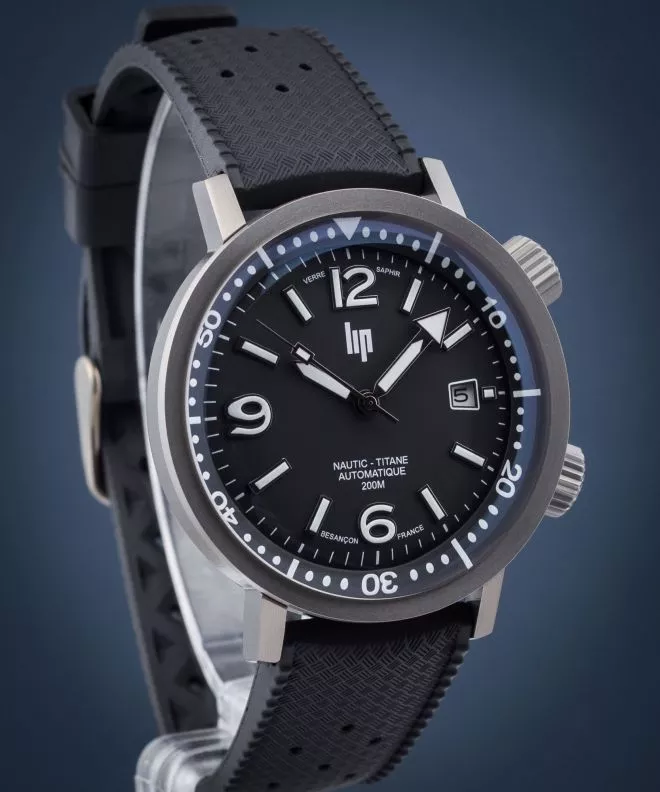 Reloj para hombres Lip Nautic Titane Automatic Limited Edition SET 671855