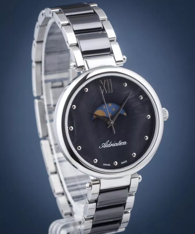 Reloj para mujeres Adriatica Moonphase A3705.E18MQM
