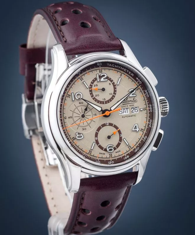 Reloj para hombres Atlantic Worldmaster Prestige Valjoux Chronograph 55853.41.95