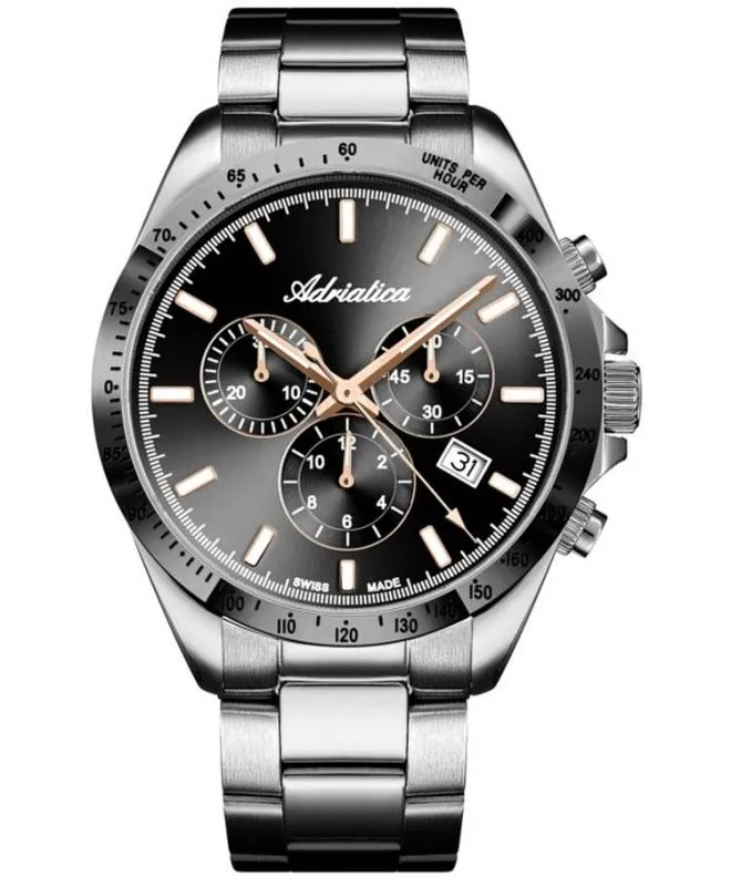 Reloj para hombres Adriatica Classic Chronograph A1053.S1R6CH