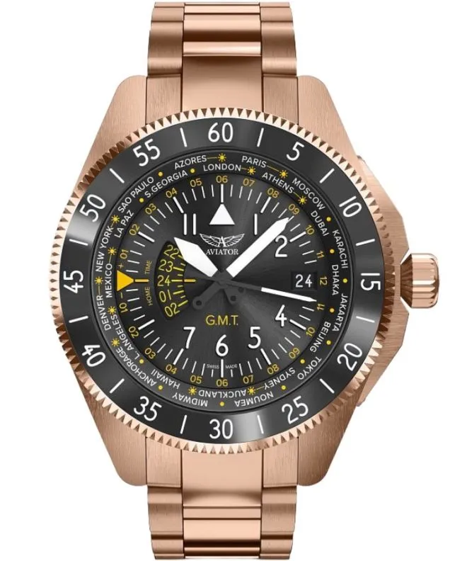 Reloj para hombres Aviator Airacobra GMT V.1.37.2.307.5