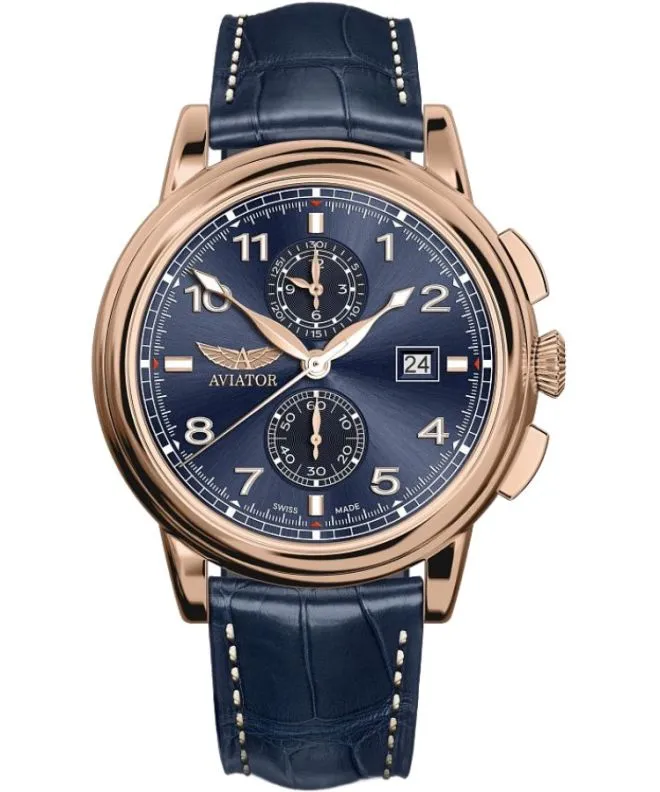 Reloj para hombres Aviator Douglas DC-3 Chronograph Limited Edition V.2.45.2.408.4
