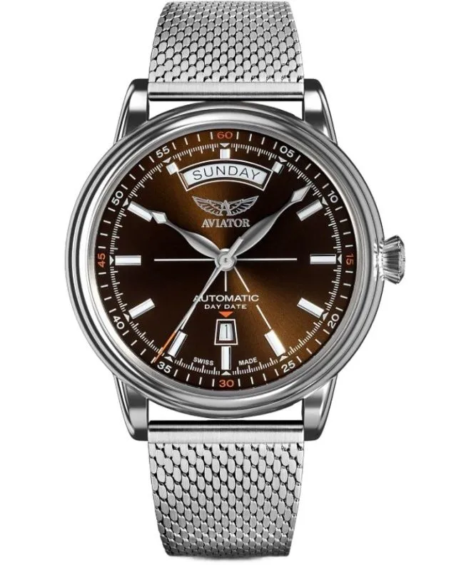 Reloj para hombres Aviator Douglas Day-Date Automatic Limited Edition V.3.20.0.140.5