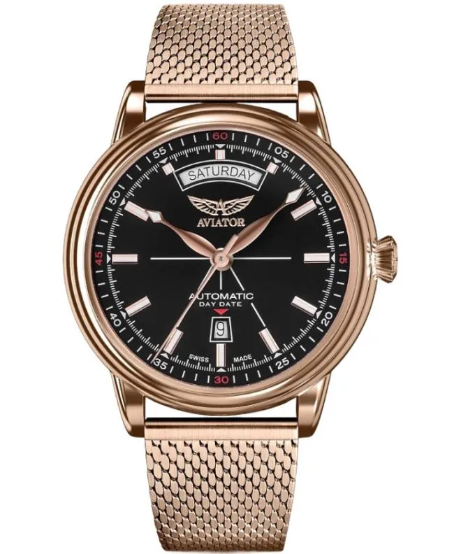 Reloj para hombres Aviator Douglas Day-Date Automatic Limited Edition V.3.20.2.146.5