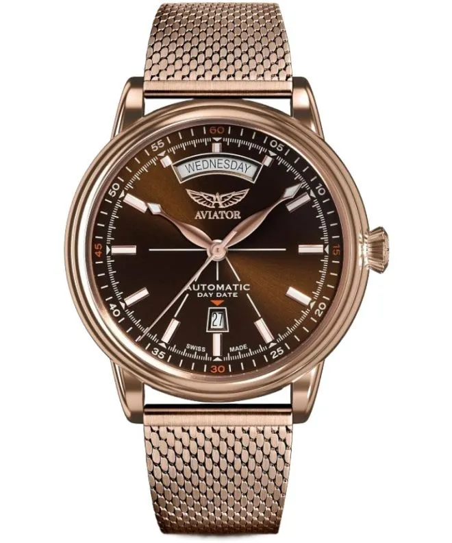 Reloj para hombres Aviator Douglas Day-Date Automatic Limited Edition V.3.20.2.226.5