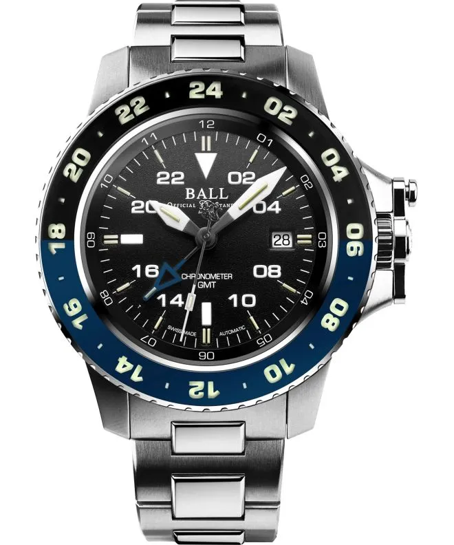 Reloj para hombres Ball Engineer Hydrocarbon AeroGMT II Automatic Chronometer DG2018C-S10C-BK