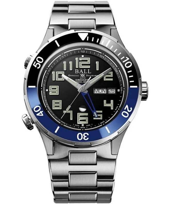 Reloj para hombres Ball Roadmaster Vanguard II Automatic Titanium Chronograph Limited Edition DG3036B-S3C-BK