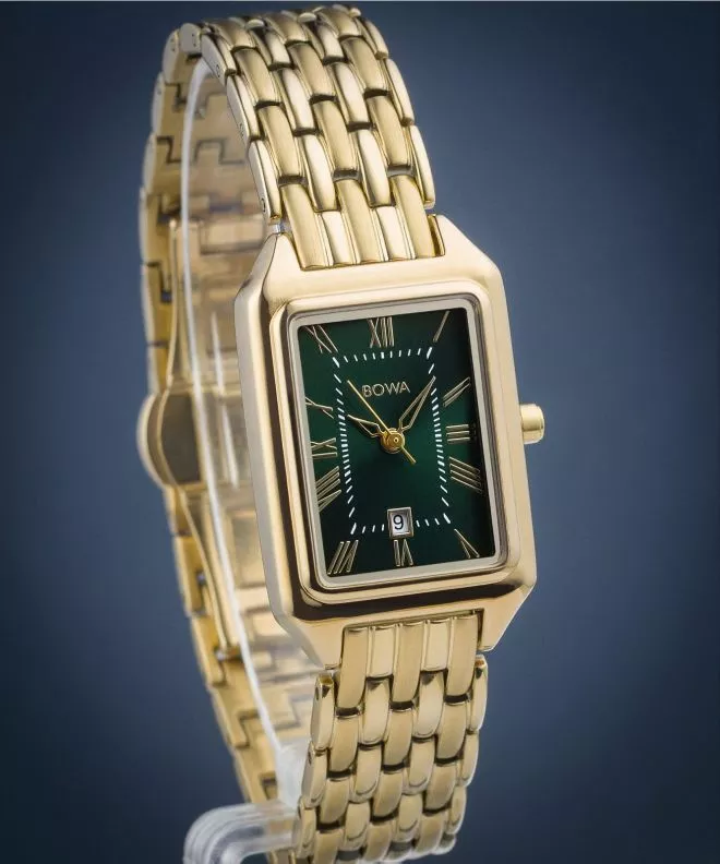 Reloj para mujeres BOWA Barcelona Green Gold Steel 23 BC235-04-144S